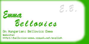 emma bellovics business card